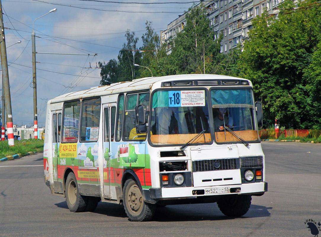 Нижегородская область, ПАЗ-32053 № М 522 ТС 52