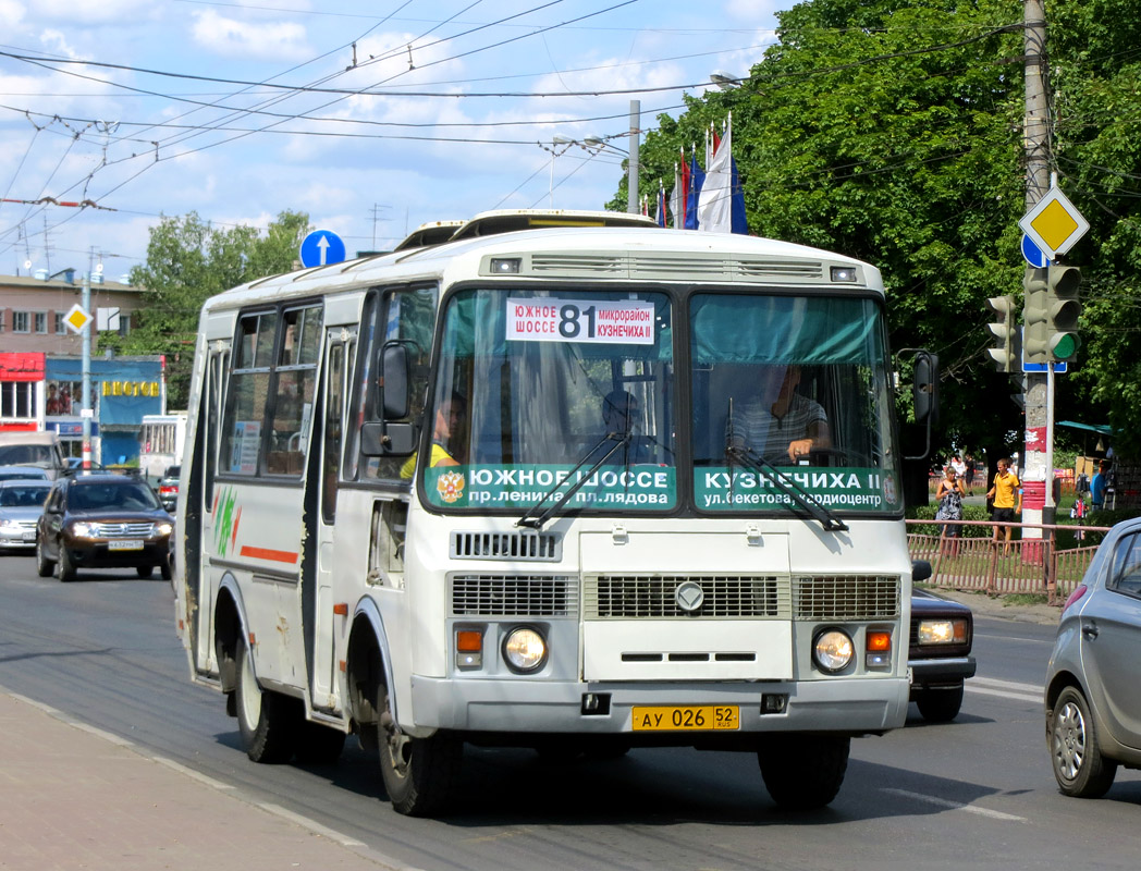 Ніжагародская вобласць, ПАЗ-32054 № АУ 026 52