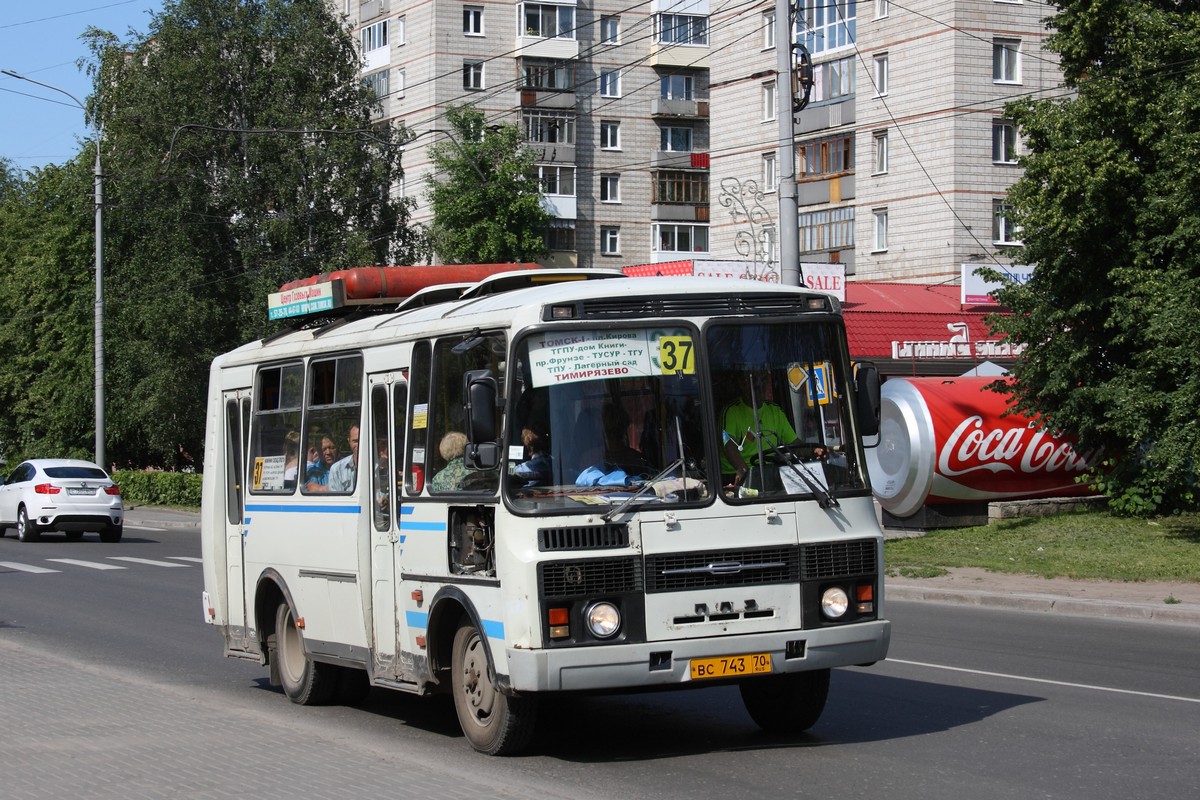 Томская область, ПАЗ-32054 № ВС 743 70