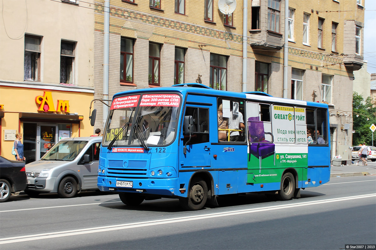 Санкт-Петербург, ПАЗ-320402-05 № 122