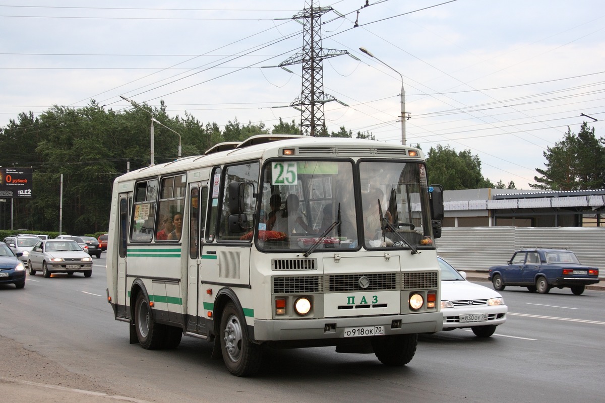 Oblast Tomsk, PAZ-32054 Nr. О 918 ОК 70