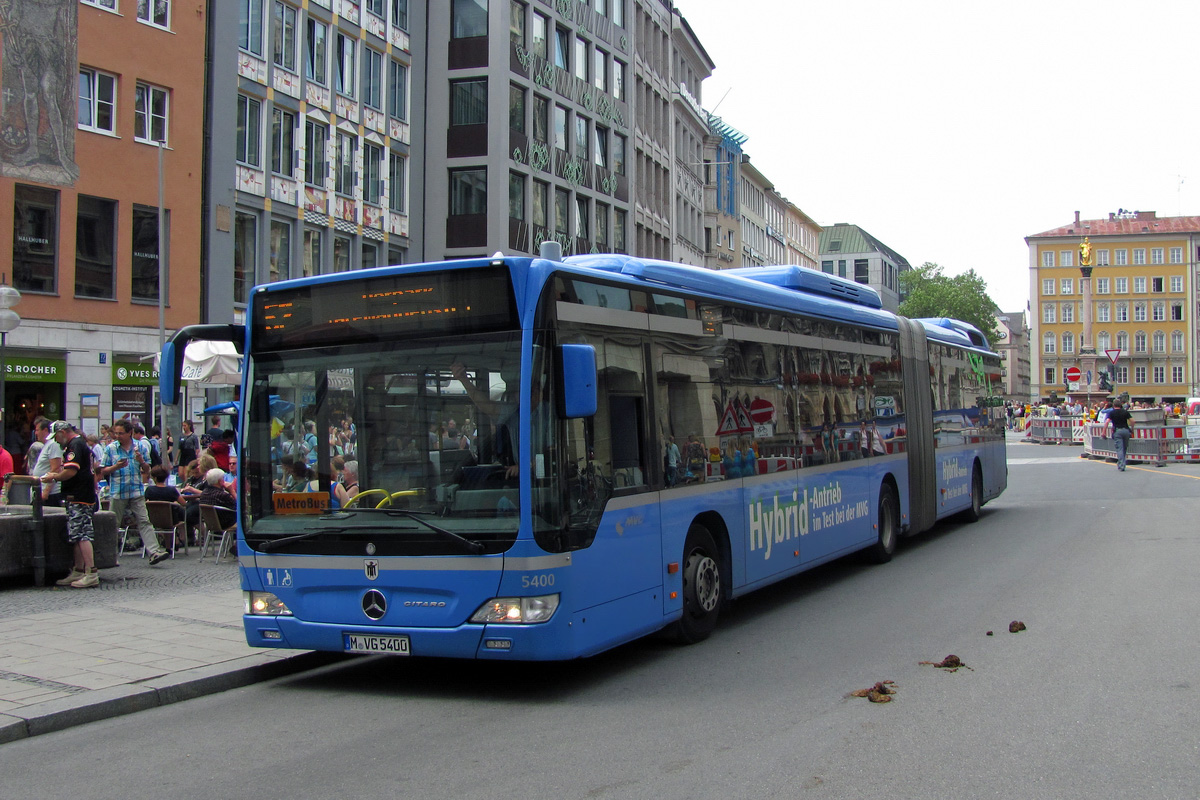 Бавария, Mercedes-Benz O530GDH Citaro G BlueTec-Hybrid № 5400