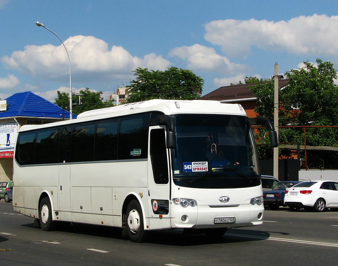 Краснодарский край, JAC HK6120 № О 780 ЕС 123 — Фото — Автобусный транспорт