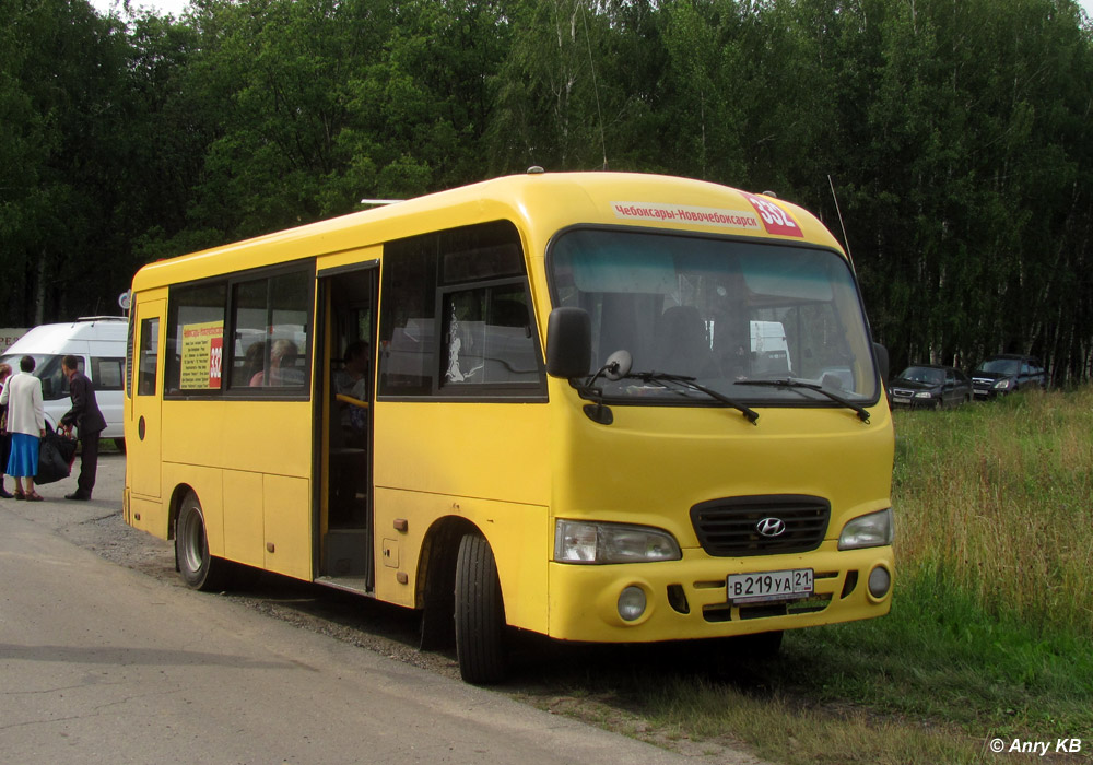 Чувашия, Hyundai County LWB C09 (ТагАЗ) № В 219 УА 21