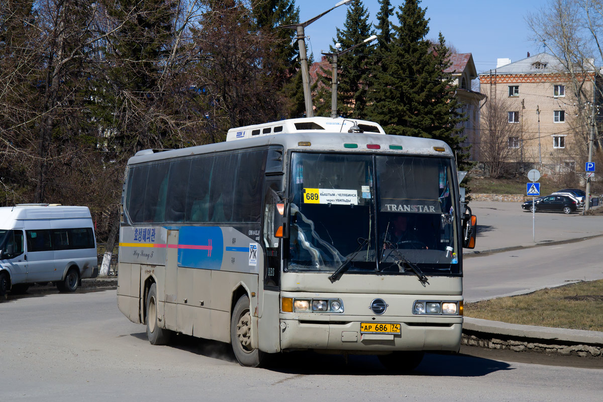 Челябинская область, SsangYong TransStar № АР 686 74 — Фото — Автобусный  транспорт