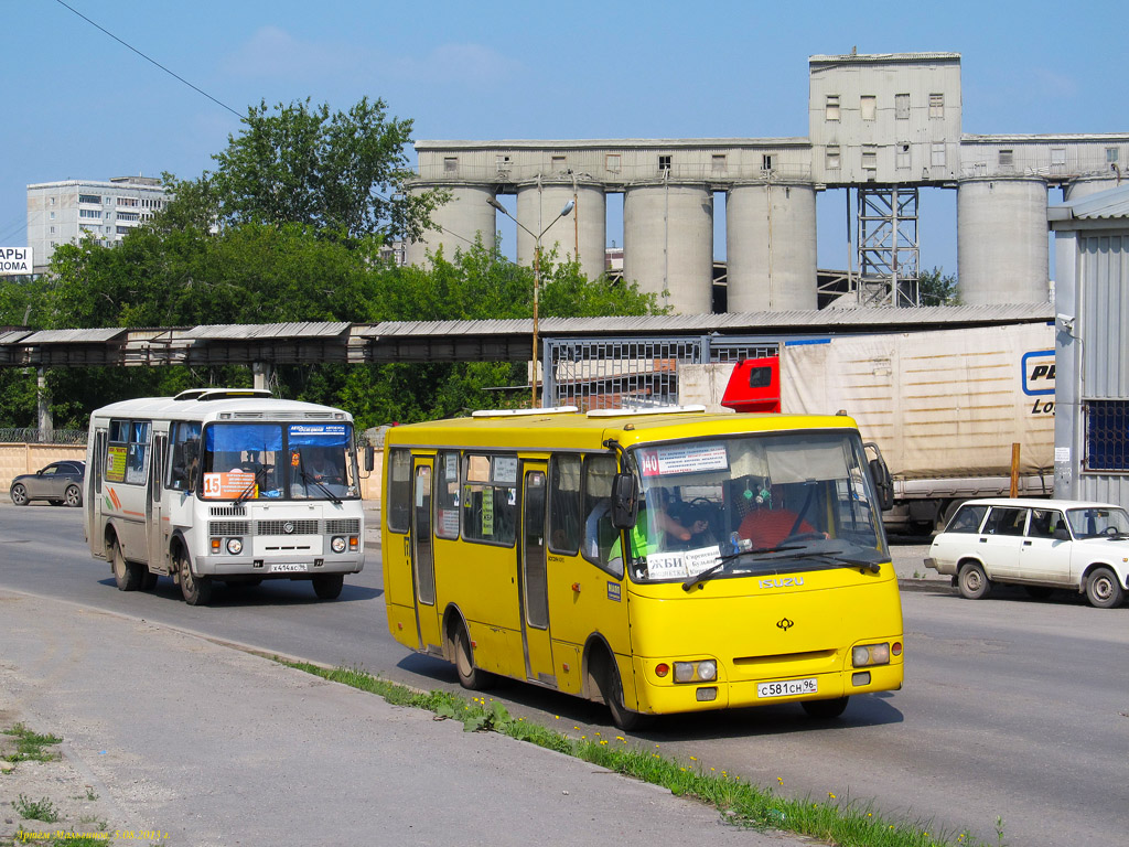 Свердловская область, ПАЗ-32054 № Х 414 АС 96; Свердловская область, Богдан А09204 № С 581 СН 96