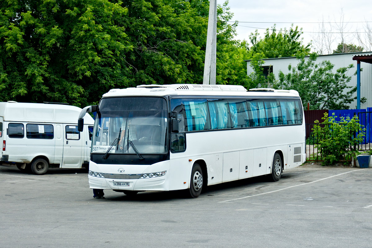 Липецкая область, Daewoo BH120F № Н 386 УР 48 — Фото — Автобусный транспорт