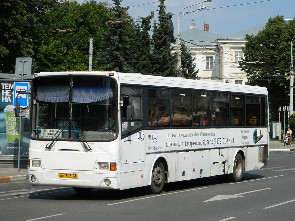 Вологодская область, ЛиАЗ-5256.23-01 (ГолАЗ) № 008