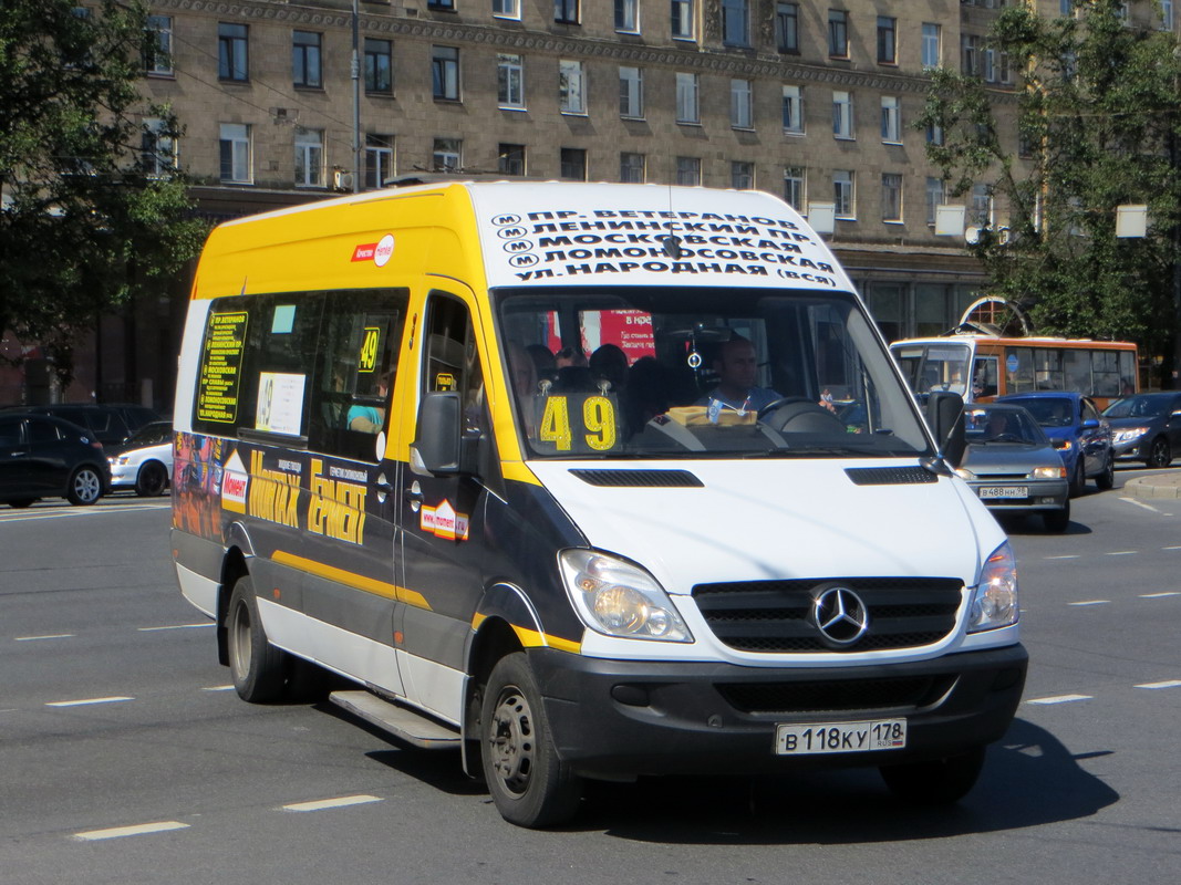 Санкт-Петербург, Луидор-22360C (MB Sprinter) № В 118 КУ 178