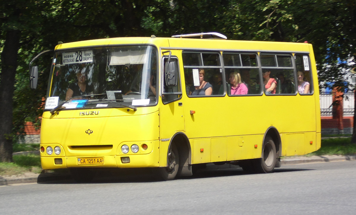 Черкасская область, Богдан А09202 (ЛуАЗ) № CA 1251 AA