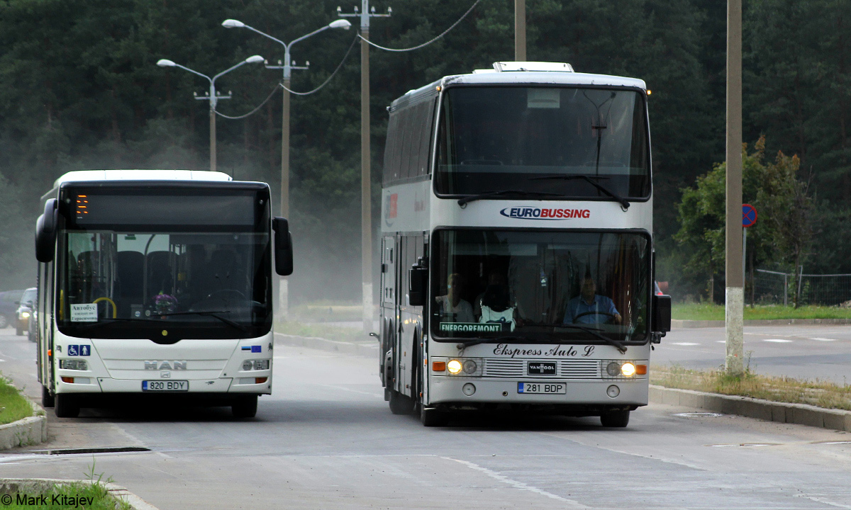 Эстония, MAN A21 Lion's City NL283 № 820 BDY; Эстония, Van Hool TD824 Astromega № 281 BDP