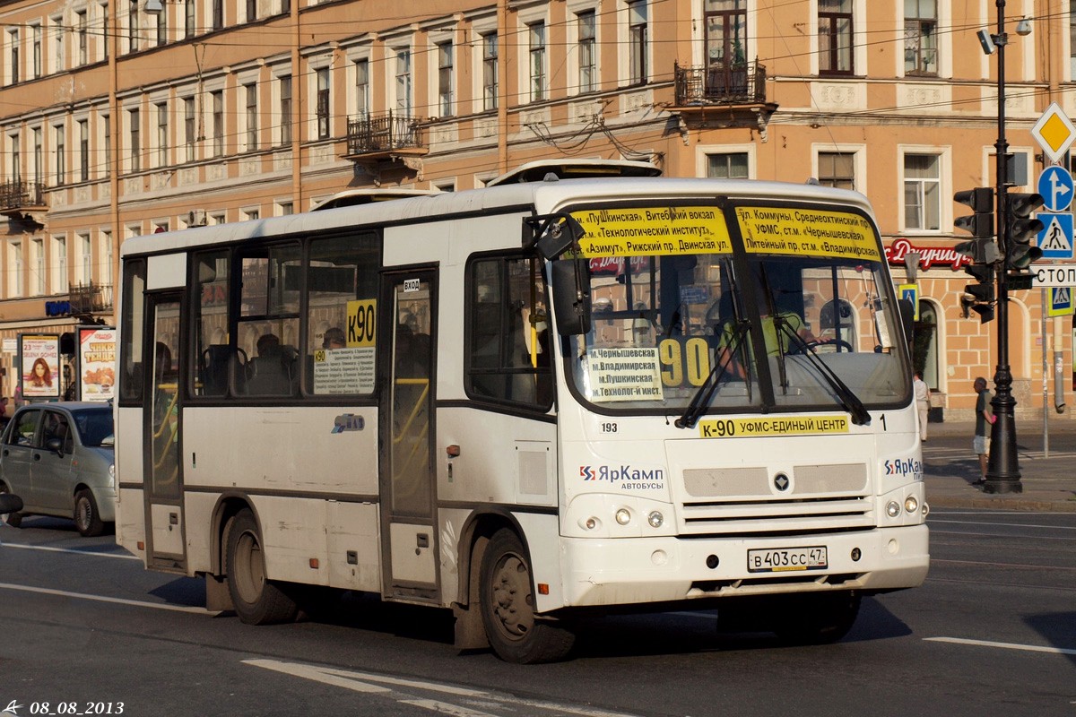 Санкт-Петербург, ПАЗ-320402-03 № 193