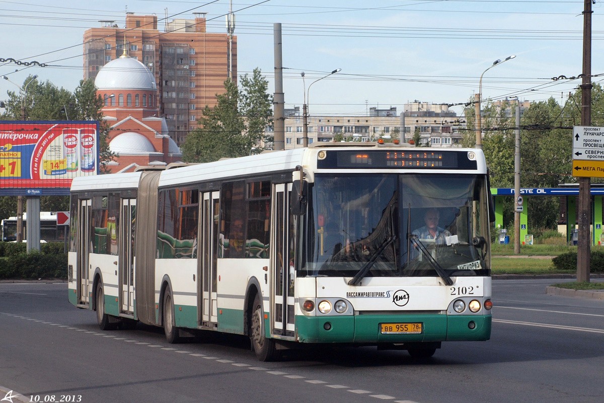 Санкт-Петербург, ЛиАЗ-6213.20 № 2102