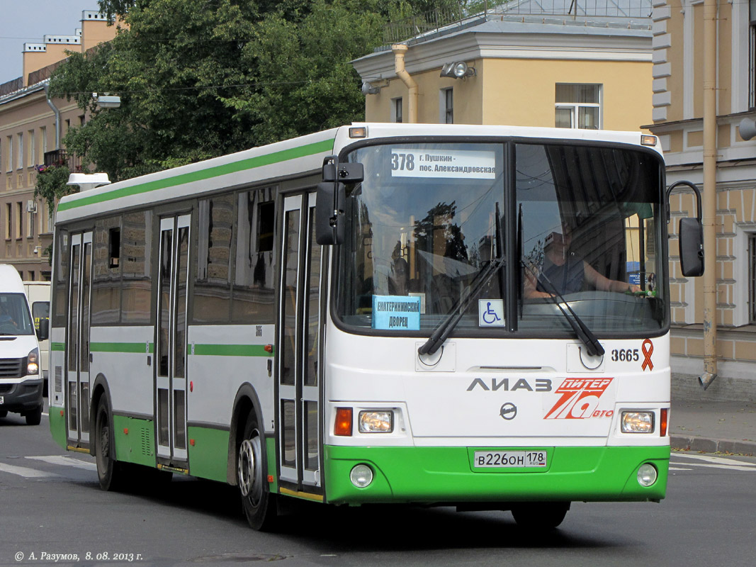 Санкт-Петербург, ЛиАЗ-5293.60 № 3665