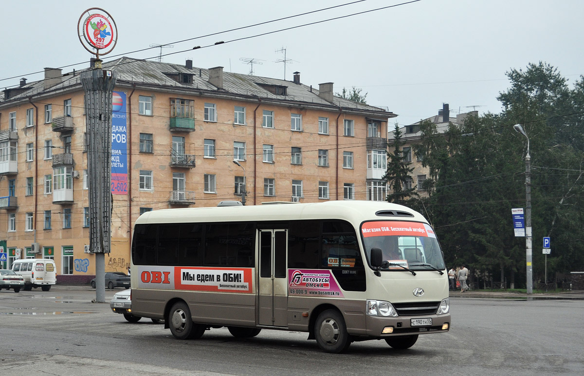 Омская область, Hyundai County Deluxe № С 190 ТН 55