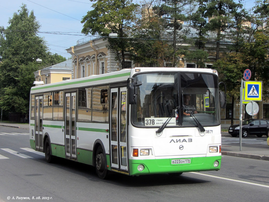 Санкт-Петербург, ЛиАЗ-5293.60 № 3671