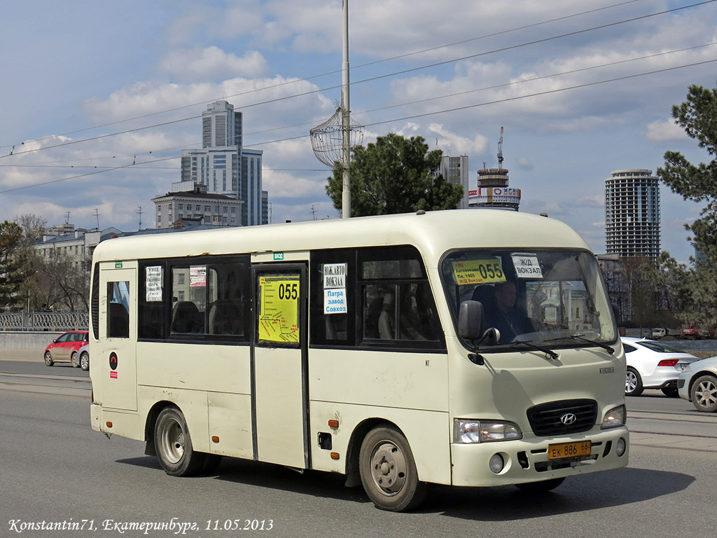 Свердловская область, Hyundai County SWB C08 (РЗГА) № ЕК 886 66