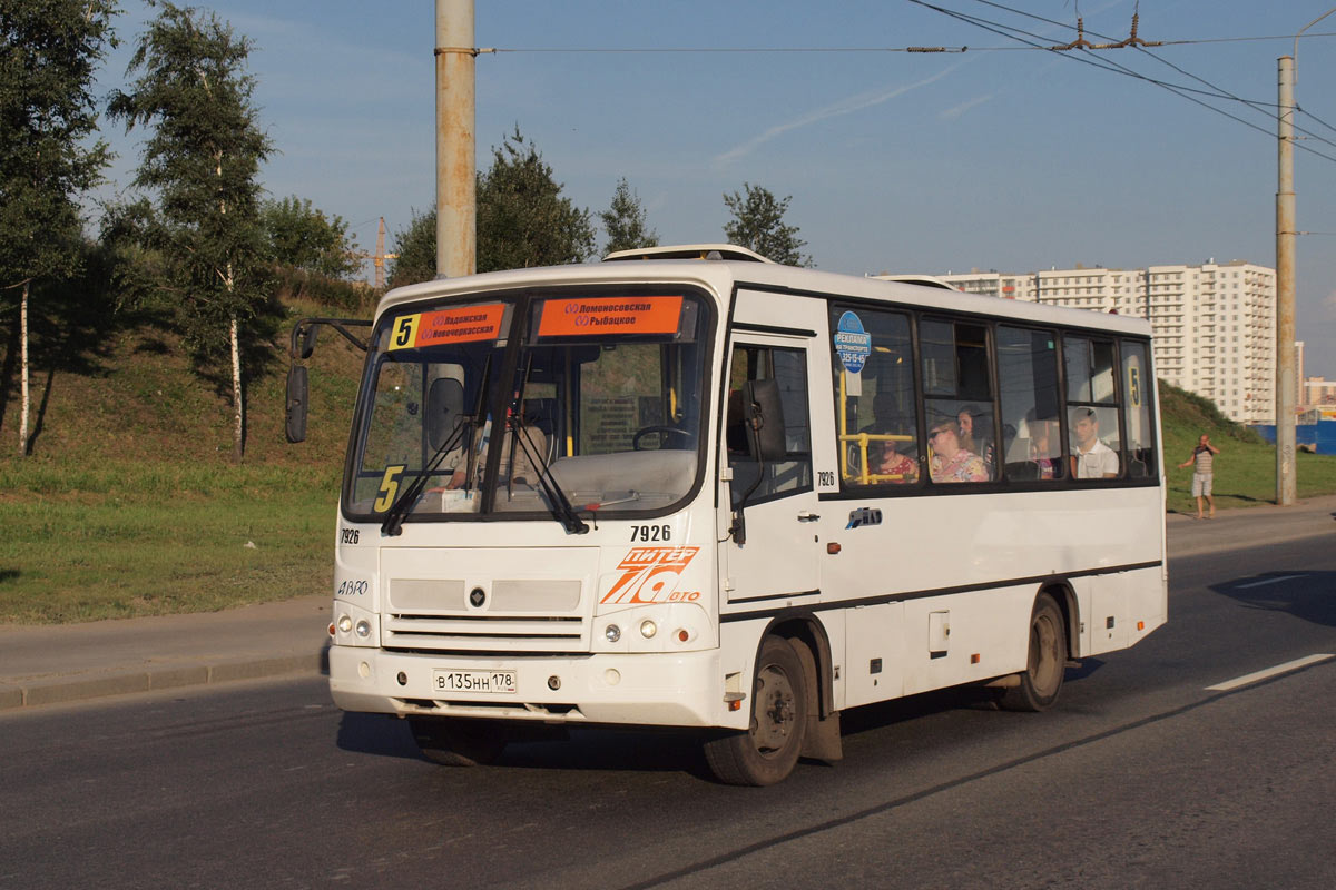 Санкт-Петербург, ПАЗ-320402-05 № 7926