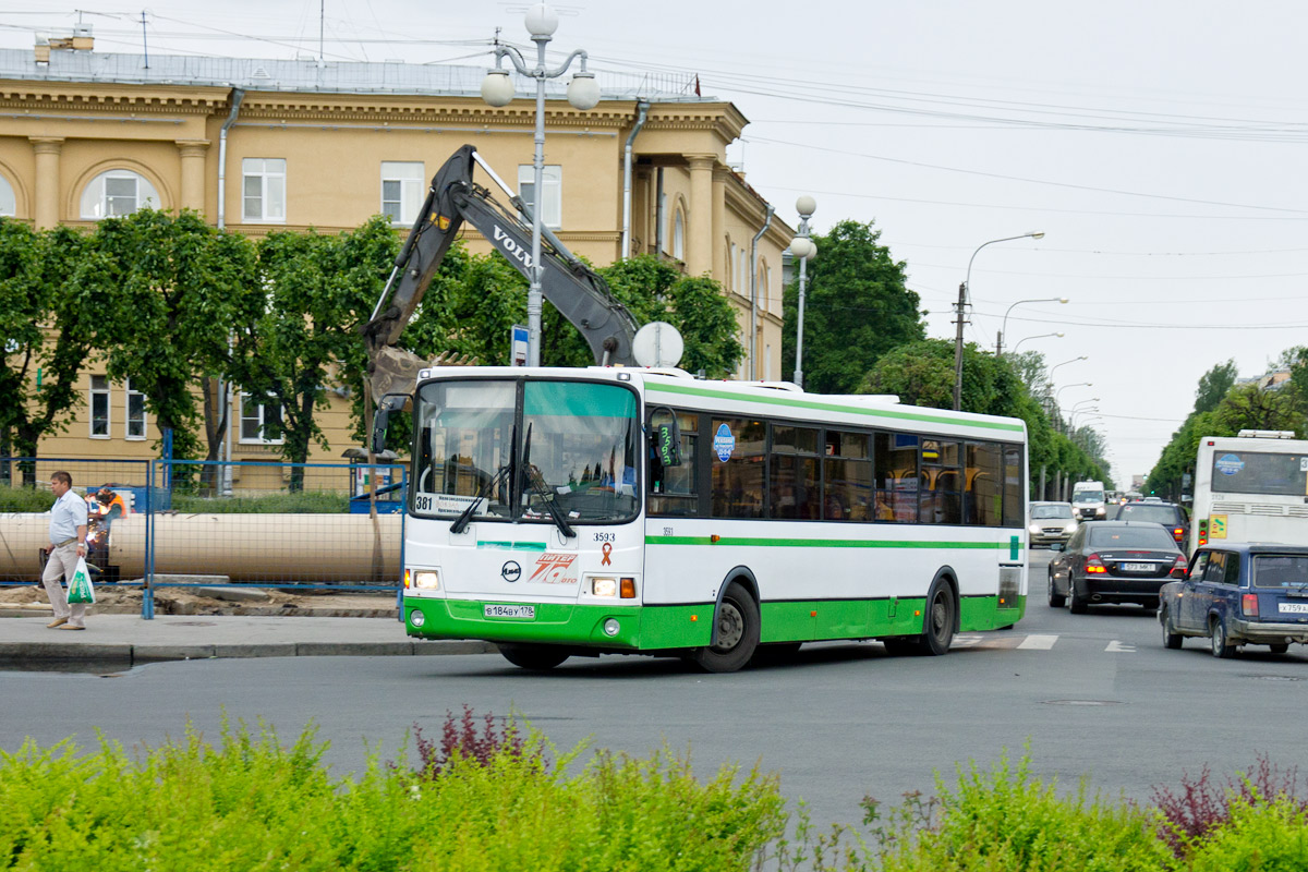 Санкт-Петербург, ЛиАЗ-5293.53 № 3593