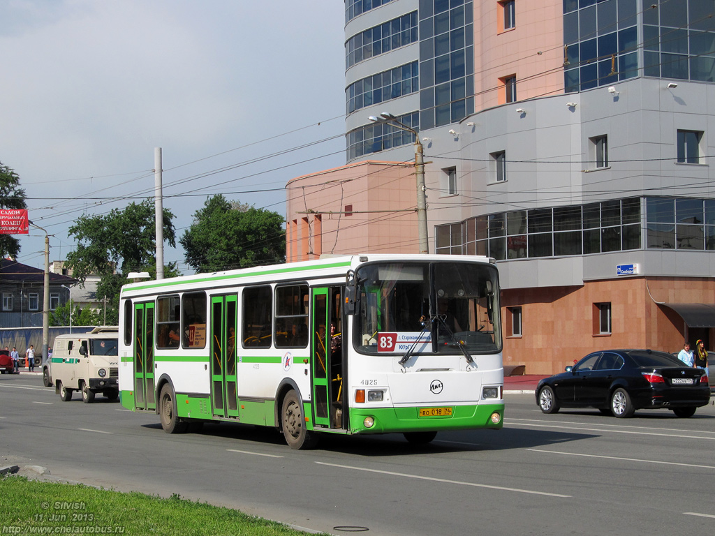 Челябинская область, ЛиАЗ-5256.26 № 4025