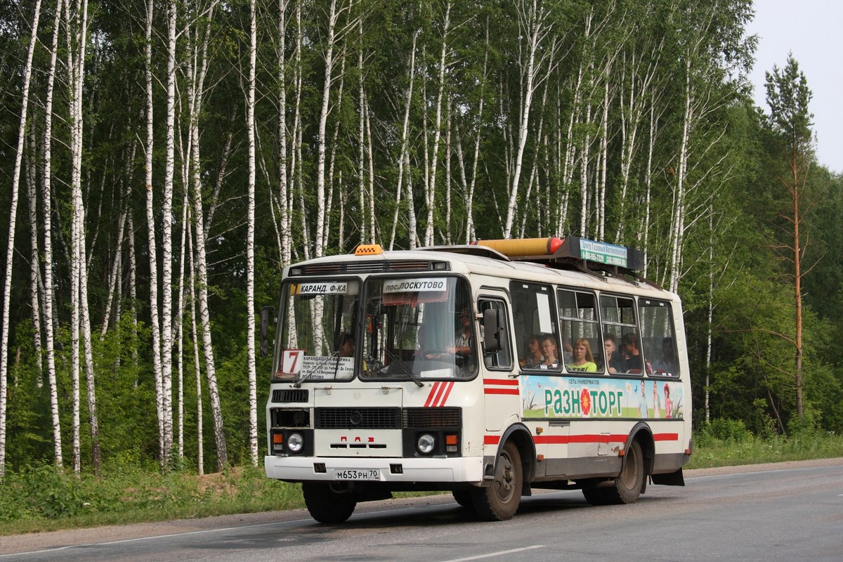 Томская область, ПАЗ-32051-110 № М 653 РН 70