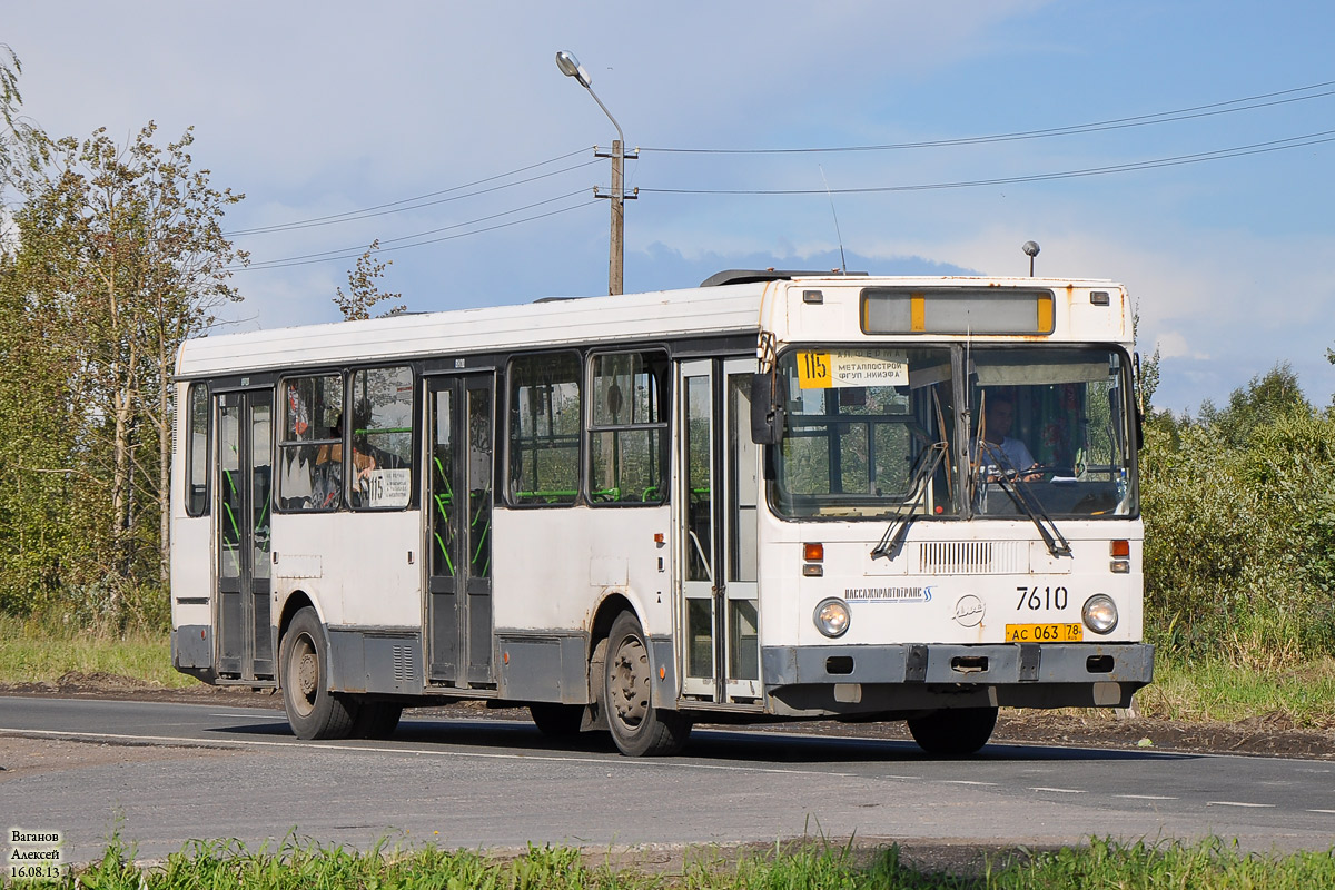 Санкт-Петербург, ЛиАЗ-5256.25 № 7610