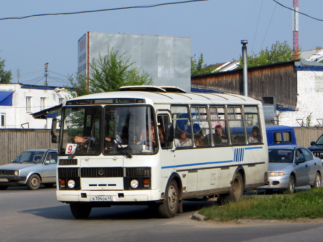 Кировская область, ПАЗ-4234 № В 704 ОА 43