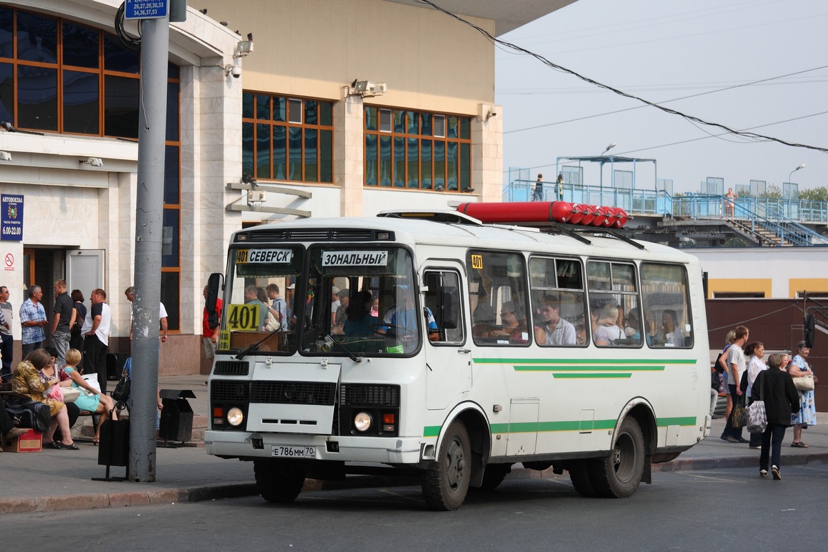 Томская область, ПАЗ-32054 № Е 786 ММ 70