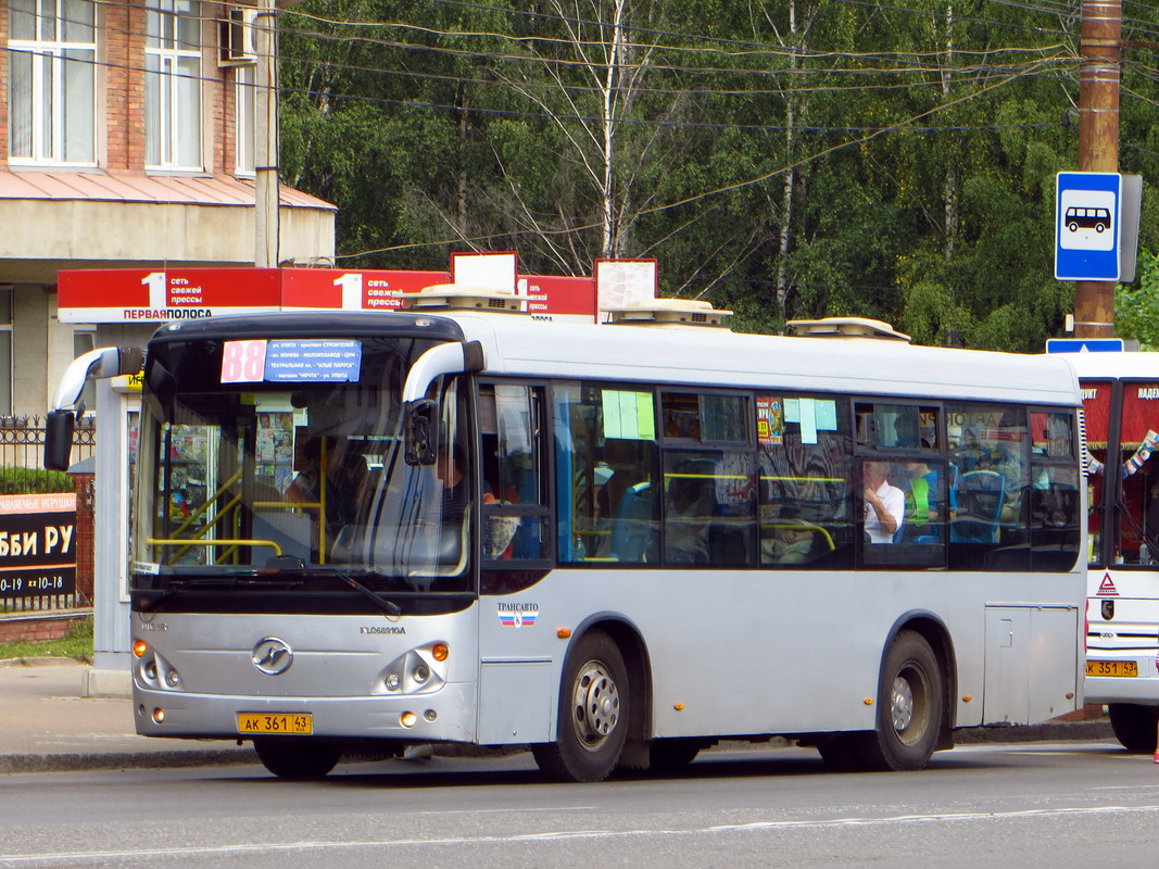 Кировская область, Higer KLQ6891GA № АК 361 43