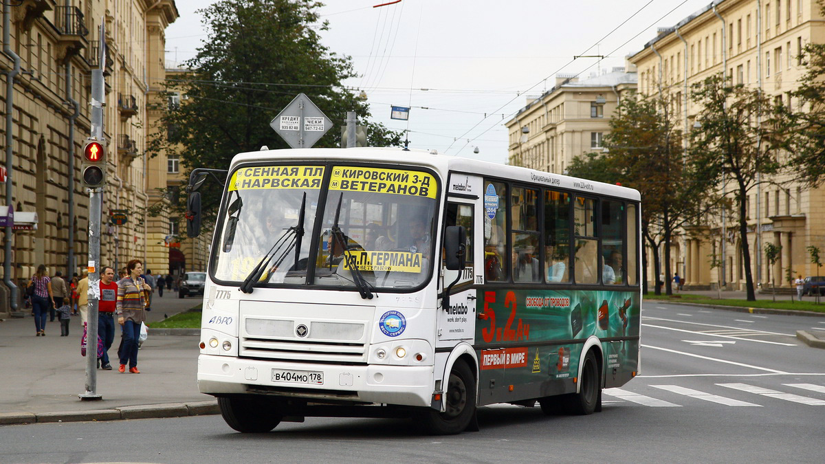 Санкт-Петербург, ПАЗ-320412-05 № 7775