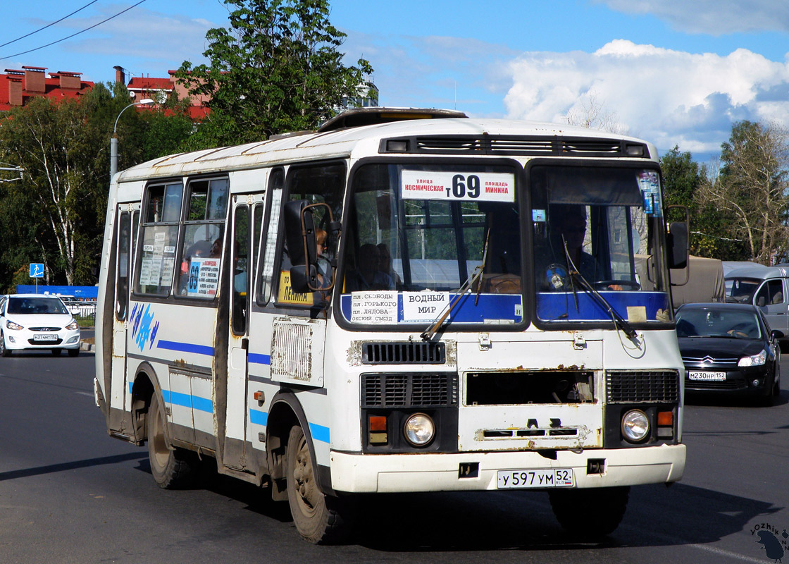 Нижегородская область, ПАЗ-32054 № У 597 УМ 52