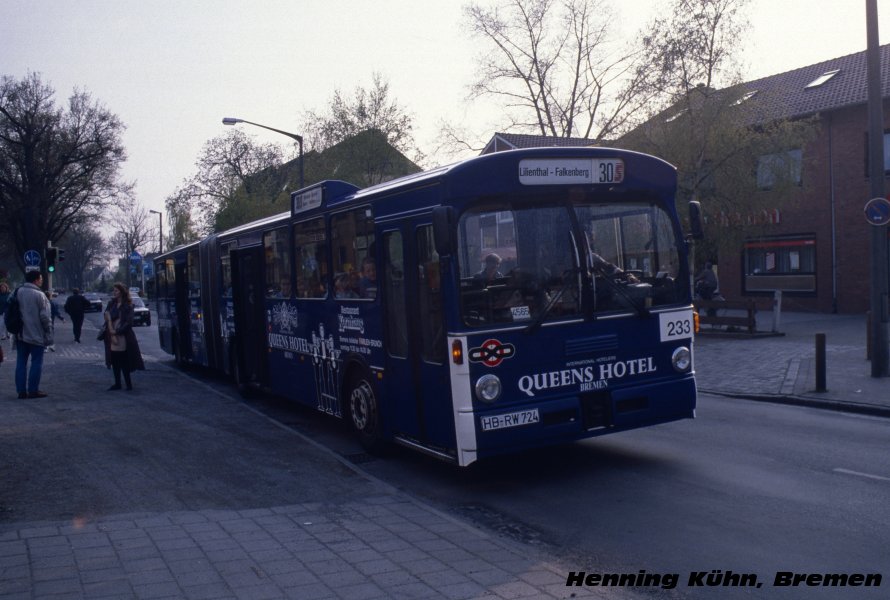 Бремен, Mercedes-Benz O305G № 233