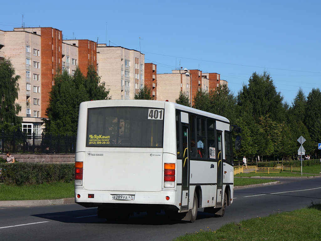 Ленинградская область, ПАЗ-320402-05 № В 289 УА 47