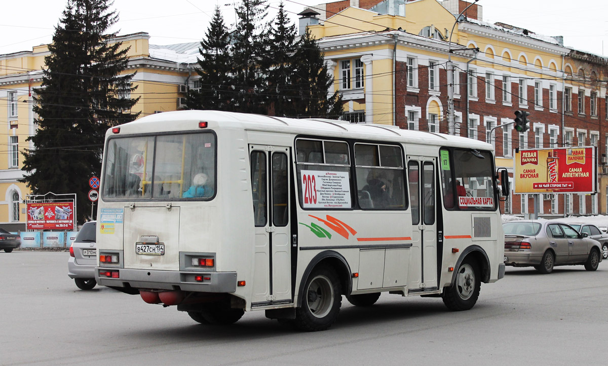 Новосибирская область, ПАЗ-32054 № В 427 СН 154