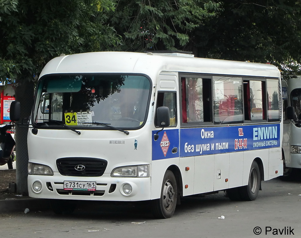 Ростовская область, Hyundai County LWB C09 (ТагАЗ) № Е 731 СУ 161