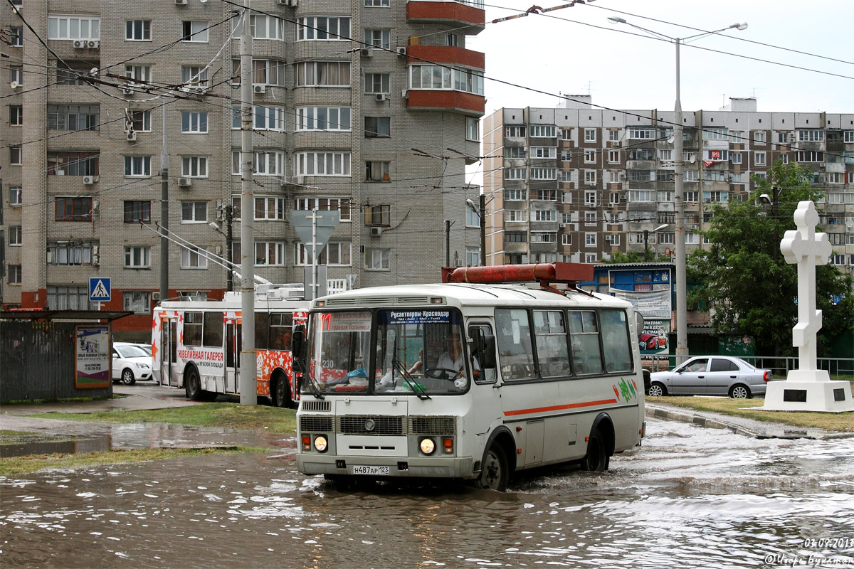 Краснодарский край, ПАЗ-32054 № Н 487 АР 123