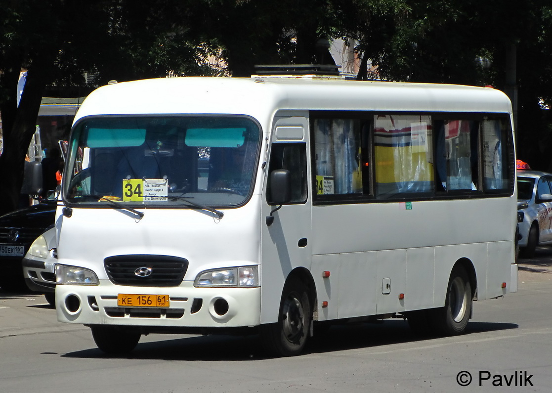 Ростовская область, Hyundai County LWB C09 (ТагАЗ) № КЕ 156 61