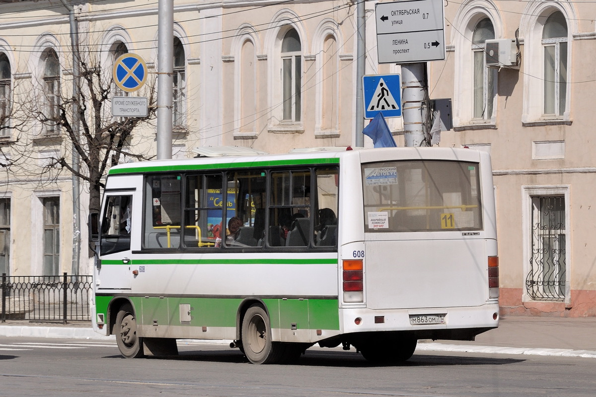 Тульская область, ПАЗ-320402-03 № 608