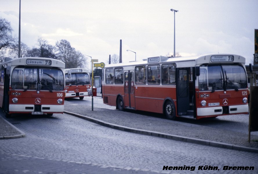 Бремен, Mercedes-Benz O305 № 106; Бремен, Mercedes-Benz O305 № 125