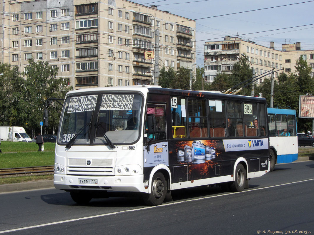 Санкт-Петербург, ПАЗ-320412-04 № 502