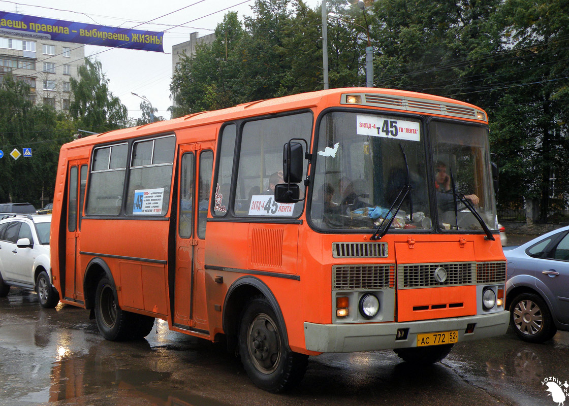 Нижегородская область, ПАЗ-32054 № АС 772 52