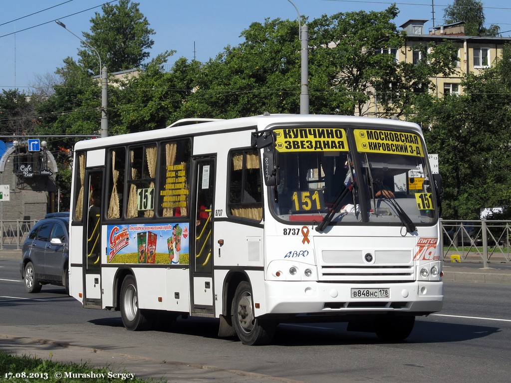 Санкт-Петербург, ПАЗ-320402-05 № 8737