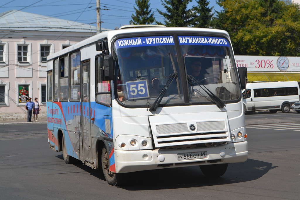 Тверская область, ПАЗ-320302-08 № У 666 ОН 69