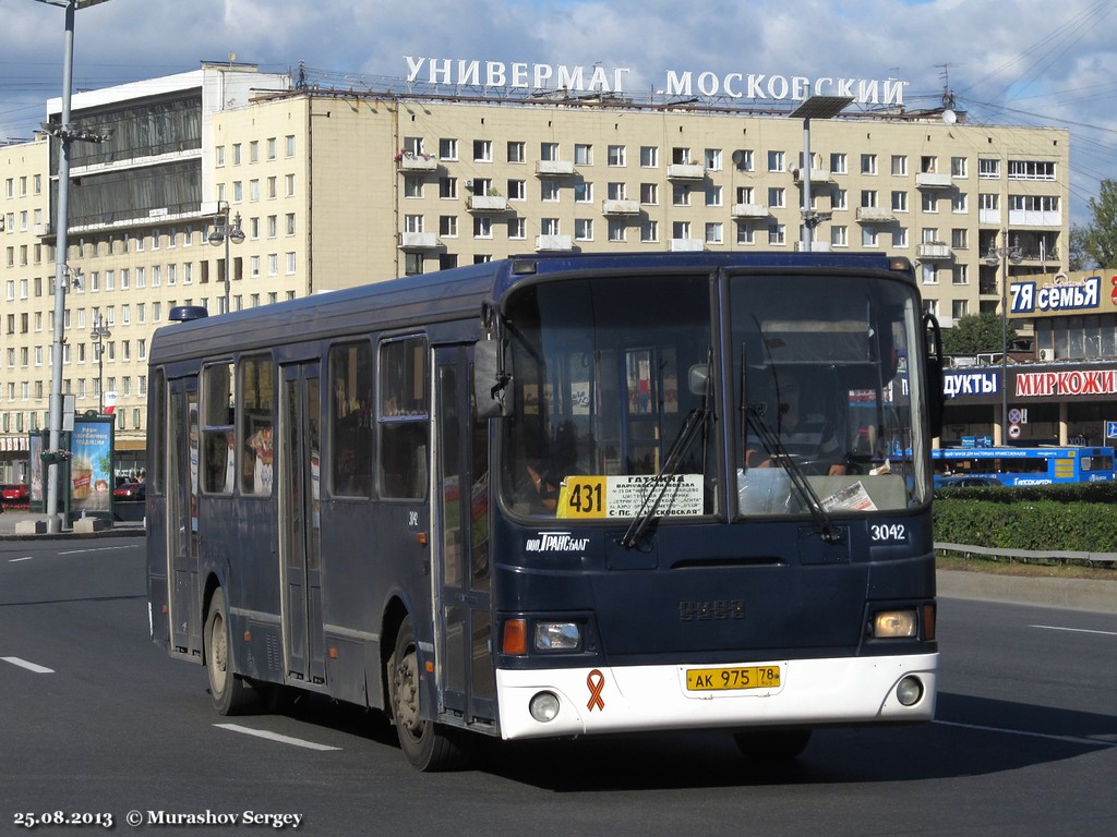 Ленинградская область, ЛиАЗ-5256.25 № 3042