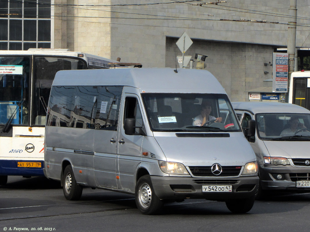 Санкт-Петербург, Mercedes-Benz Sprinter W903 313CDI № У 542 ОО 47