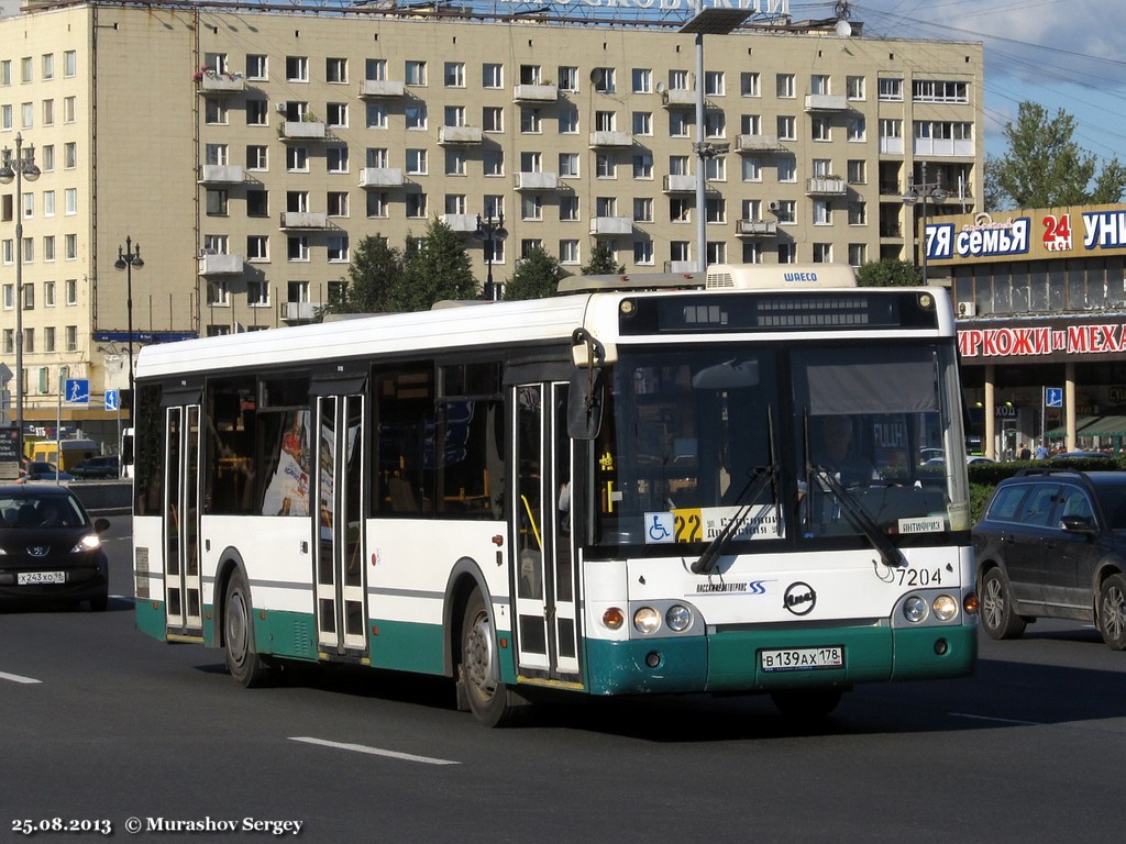 Санкт-Петербург, ЛиАЗ-5292.20 № 7204