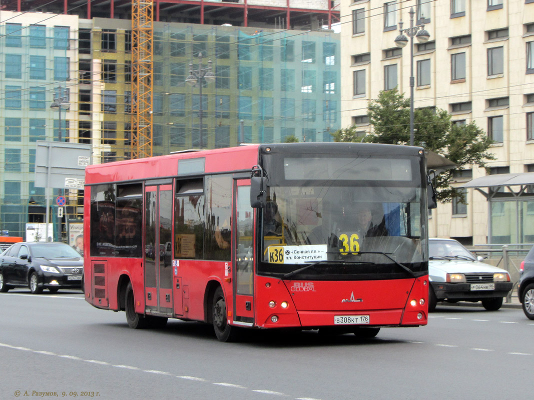 Санкт-Петербург, МАЗ-206.067 № В 308 КТ 178