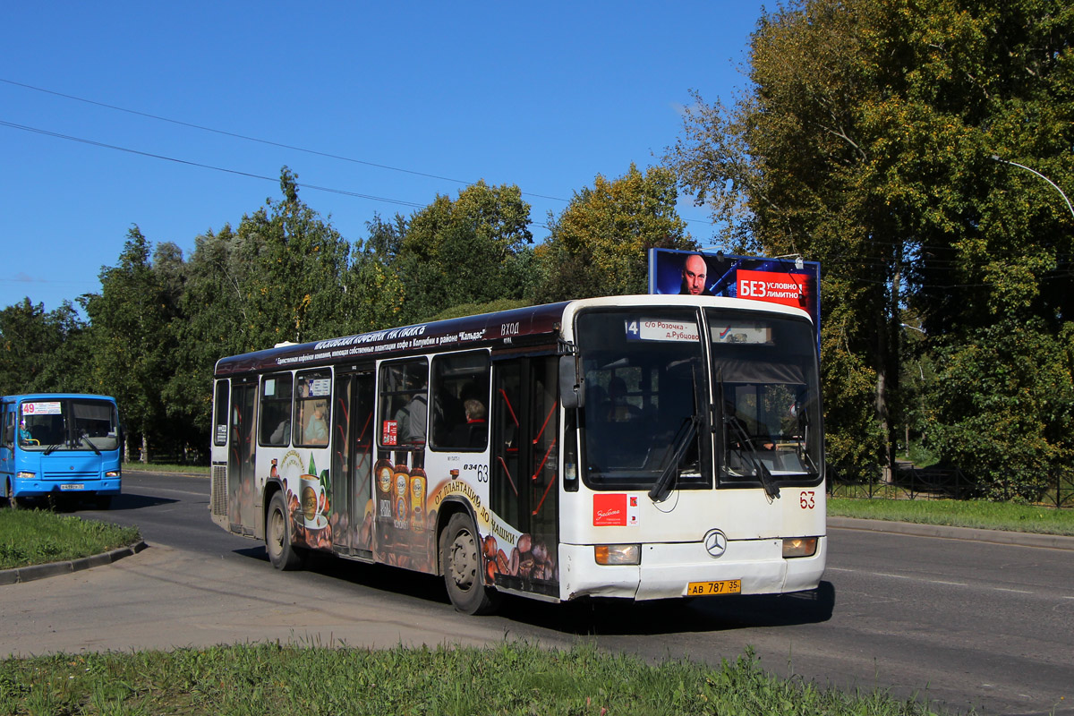 Вологодская область, Mercedes-Benz O345 № 63