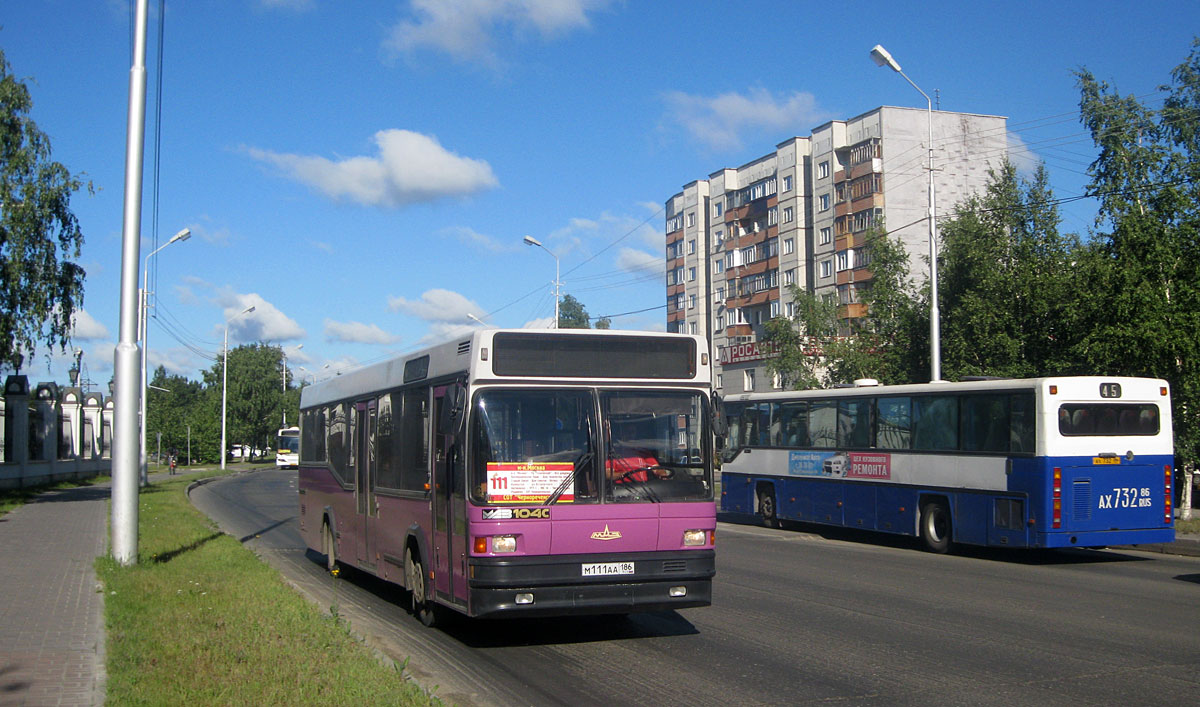 Ханты-Мансийский АО, МАЗ-104.С21 № М 111 АА 186