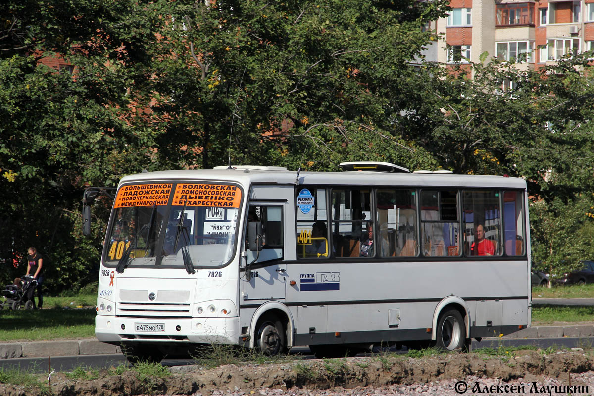 Санкт-Петербург, ПАЗ-320412-05 № 7826